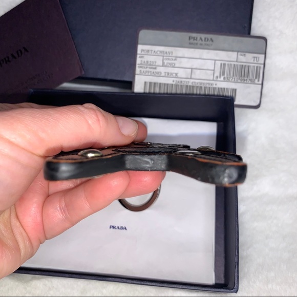 PRADA Saffiano Leather Purse/Key Charm - Picture 12 of 16